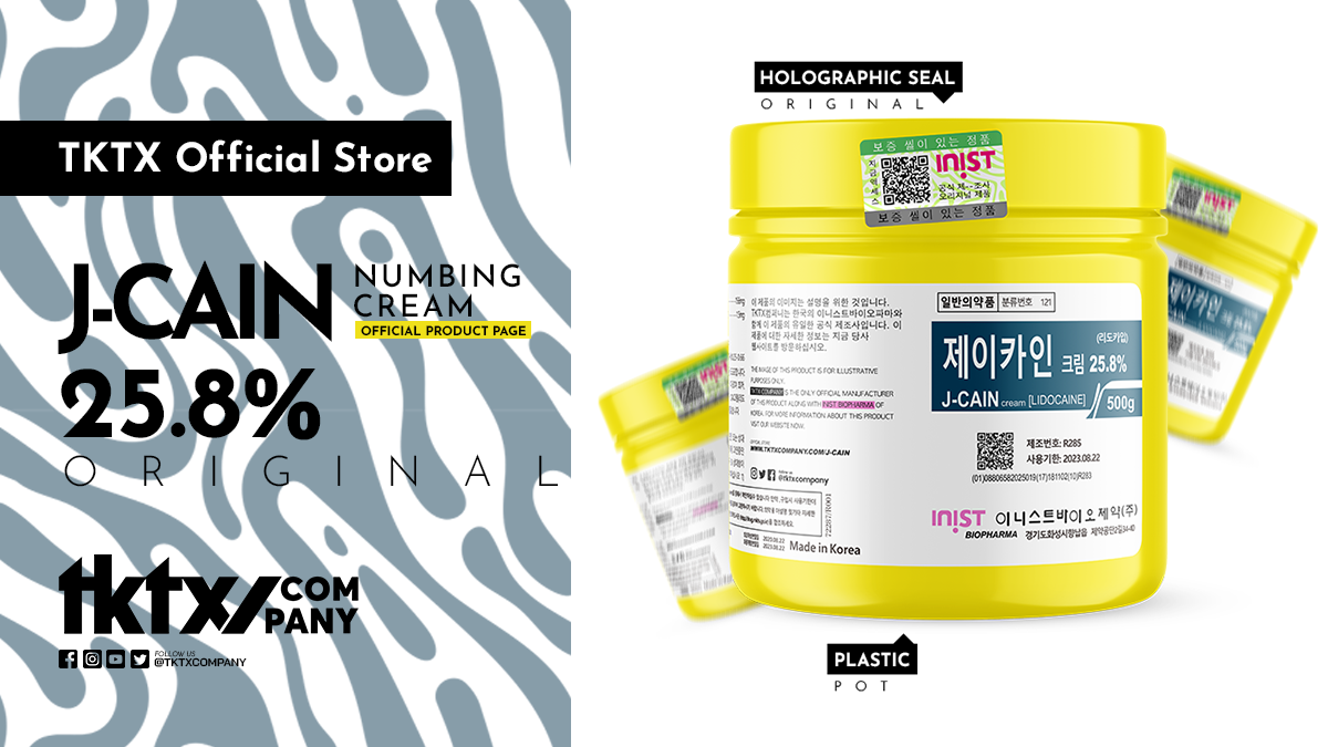 J Cain Numbing Cream 25 8 Lidocaine TKTX Company