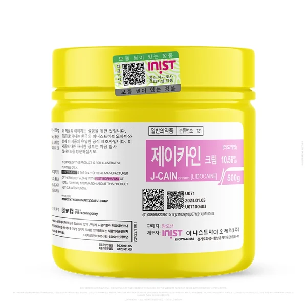 J-Cain Cream 10.56% Lidocaine