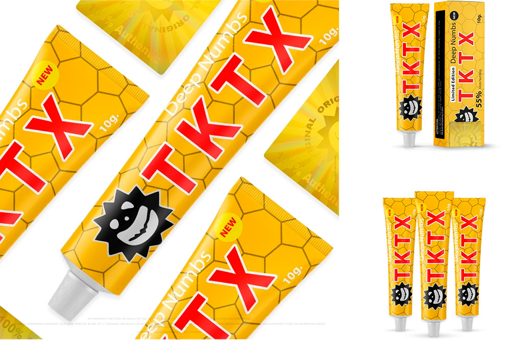TKTX Yellow 55% Numbing Cream