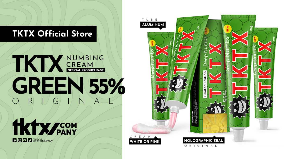 TKTX Green 55% Numbing Cream • TKTX Company®