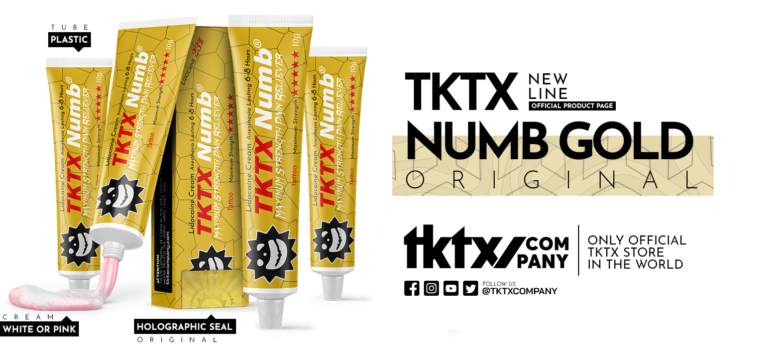 New Tktx Gold Numb Cream